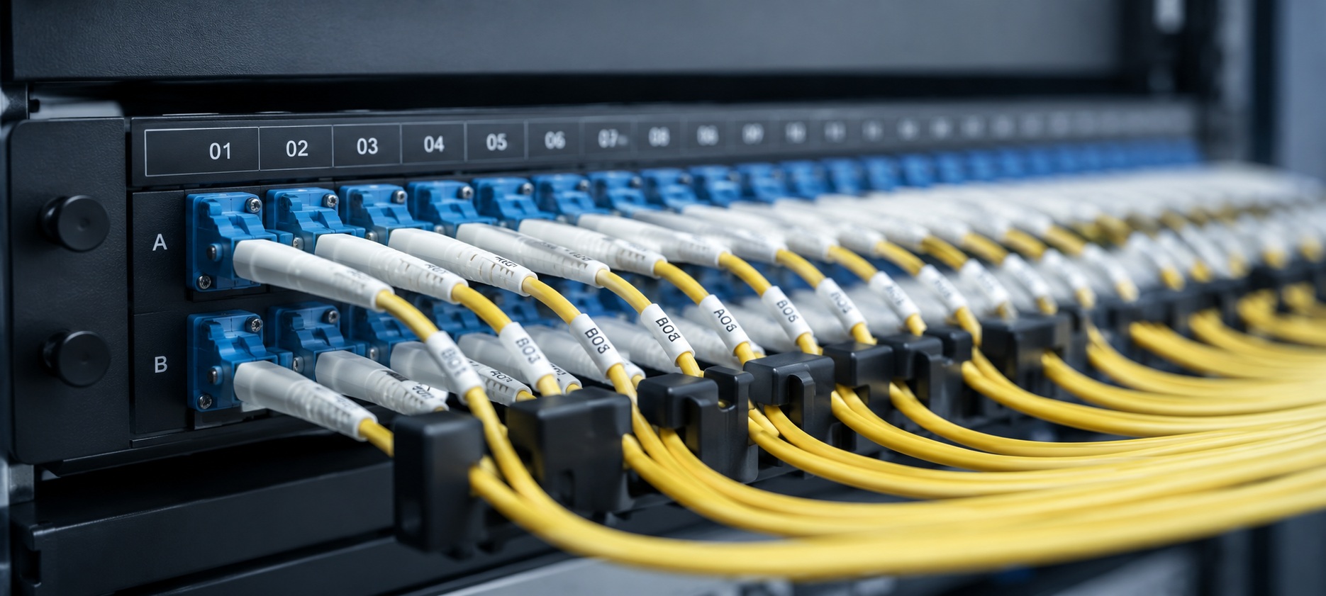 Production engineering detail — neatly routed infrastructure